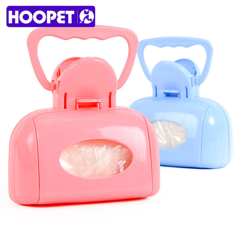 Hands free poop collector